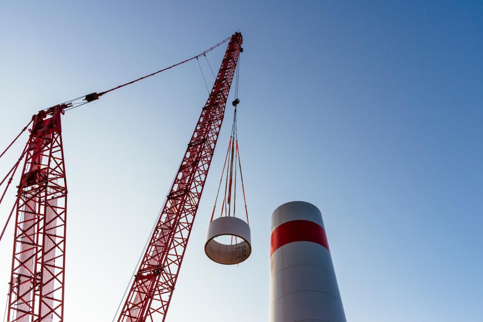 Construction of a wind turbine 